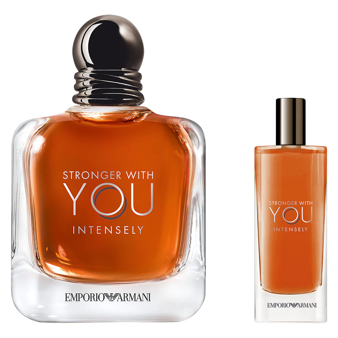 Armani Stronger with You Intensely + Travel Spray Set