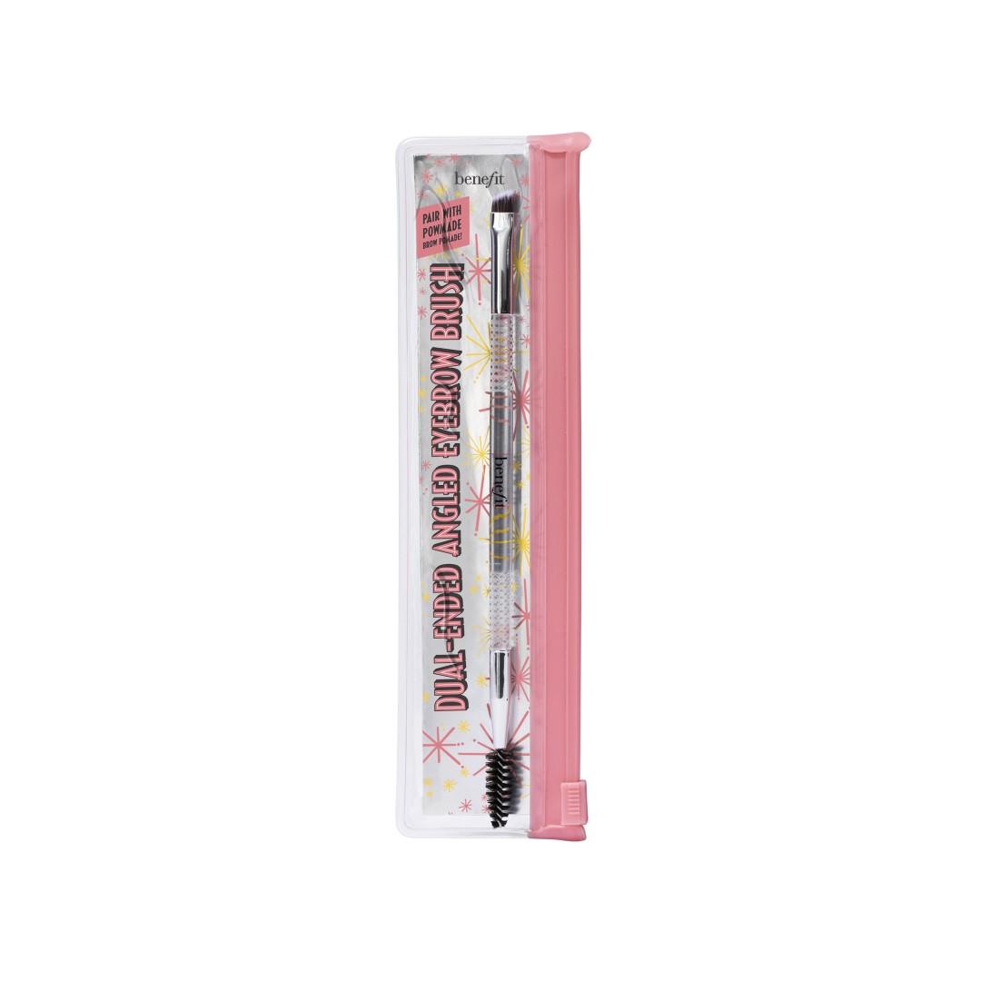 Powmade Dual Ended Angled Eyebrow Brush