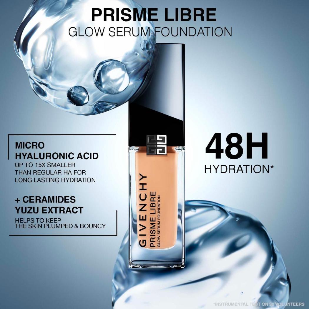 Givenchy  Prisme Libre Glow Serum Blurring Foundation with Natural Finish  Givenchy  Prisme Libre Glow Serum Blurring Foundation with Natural Finish
