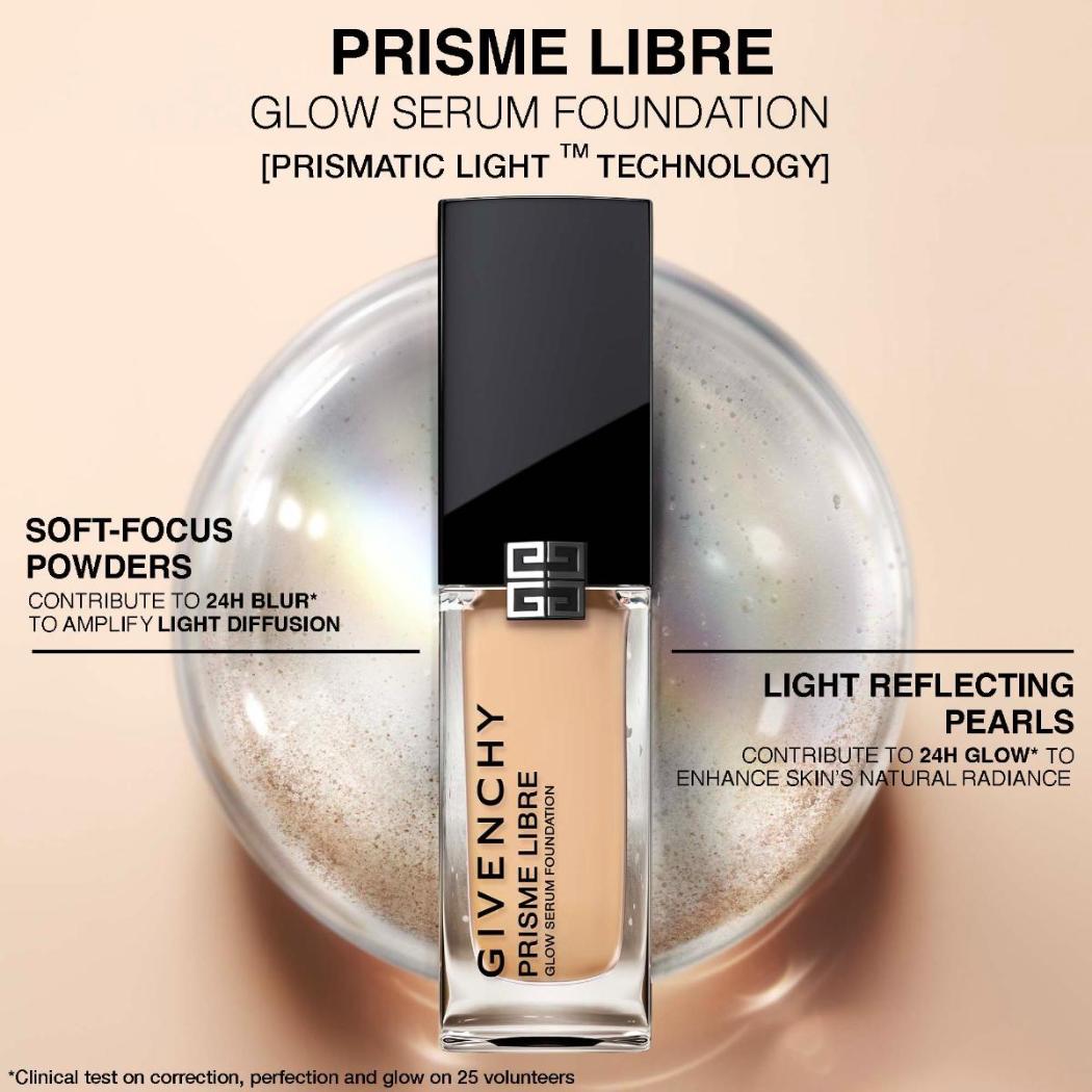 Givenchy  Prisme Libre Glow Serum Blurring Foundation with Natural Finish  Givenchy  Prisme Libre Glow Serum Blurring Foundation with Natural Finish