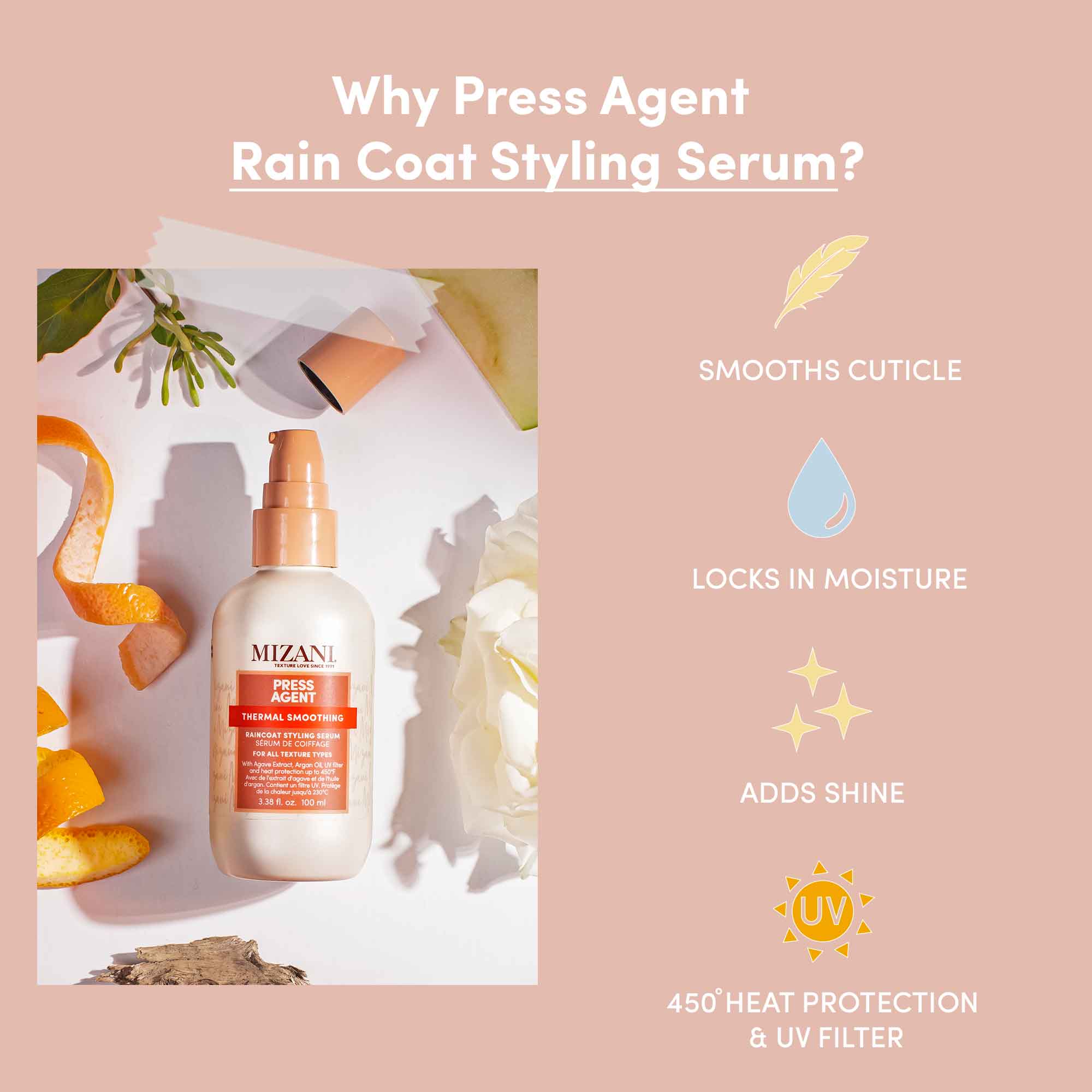 Press Agent Thermal Smoothing Raincoat Styling Serum